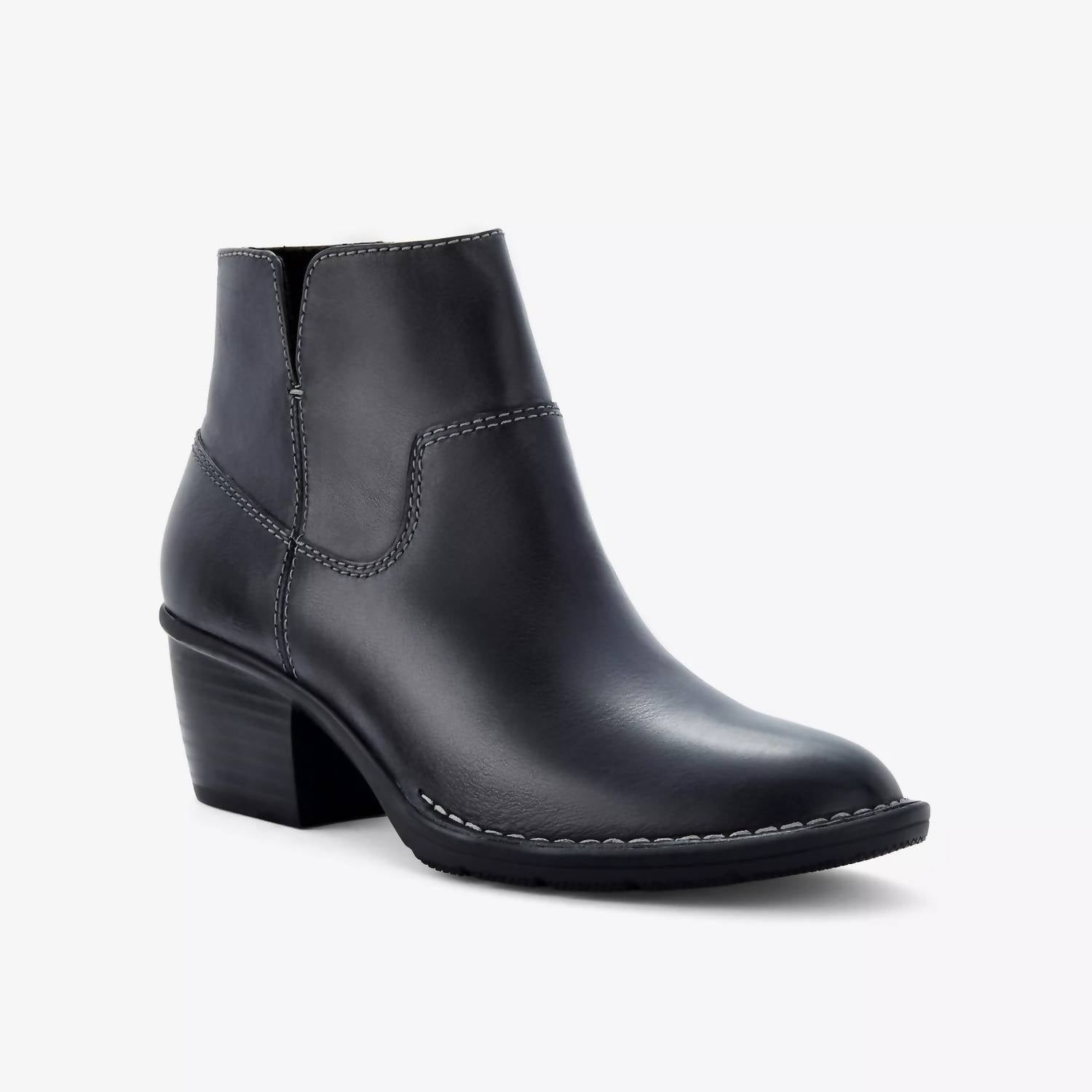 Clarks Women's Kastela Top Boot in black - women's shoe - detail view