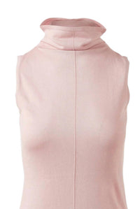 Kinross Women's Seamed Funnel Tank in ballet - women's tank top - detail view