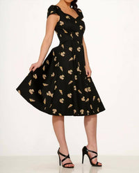 Orchid Bloom - Love New York Pizzeria Swing Dress