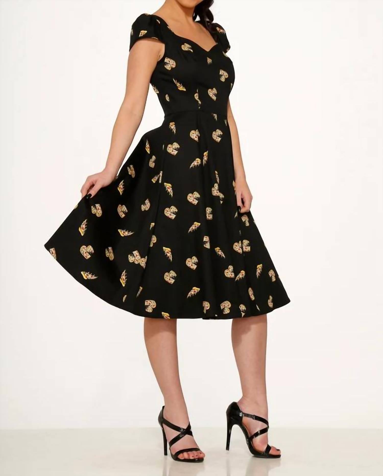 Orchid Bloom - Love New York Pizzeria Swing Dress