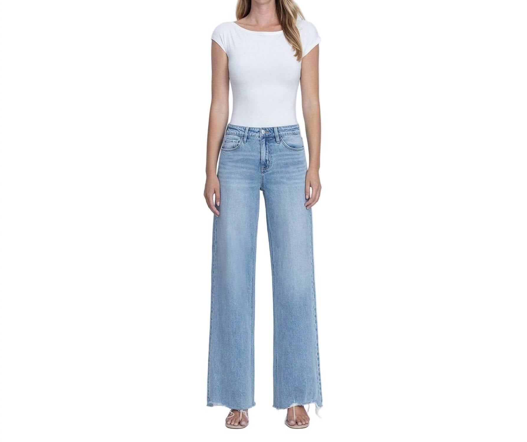 Flying Monkey - Seattle High Rise Raw Hem Jeans