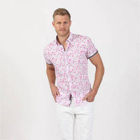 Eight X - Rose Print Short Sleeve Shirt