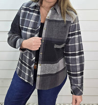 Keren Hart - Plaid Contrast Flannel Shirt