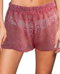 Beach Habitat - Heart Crochet Cover Up Short