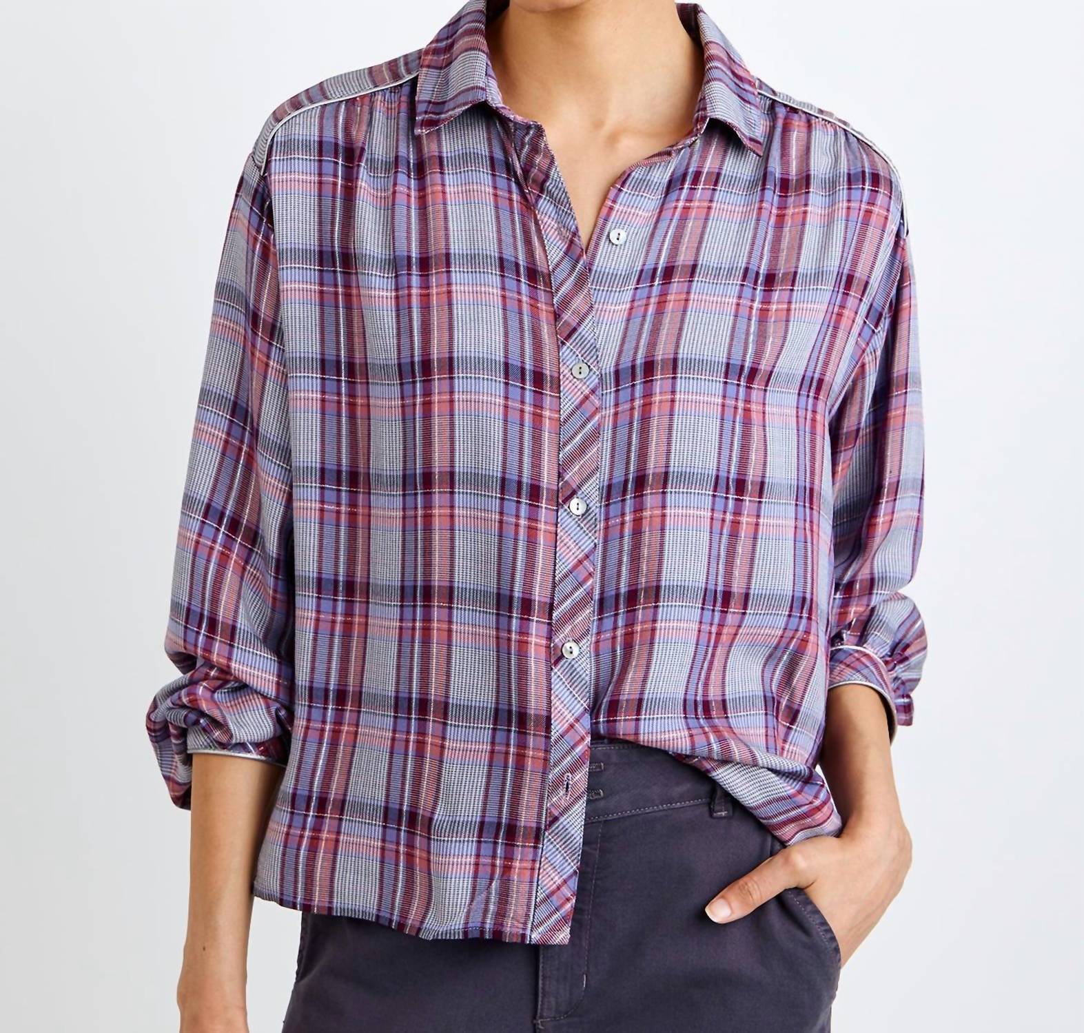 Bella Dahl - Plaid Button Down Top