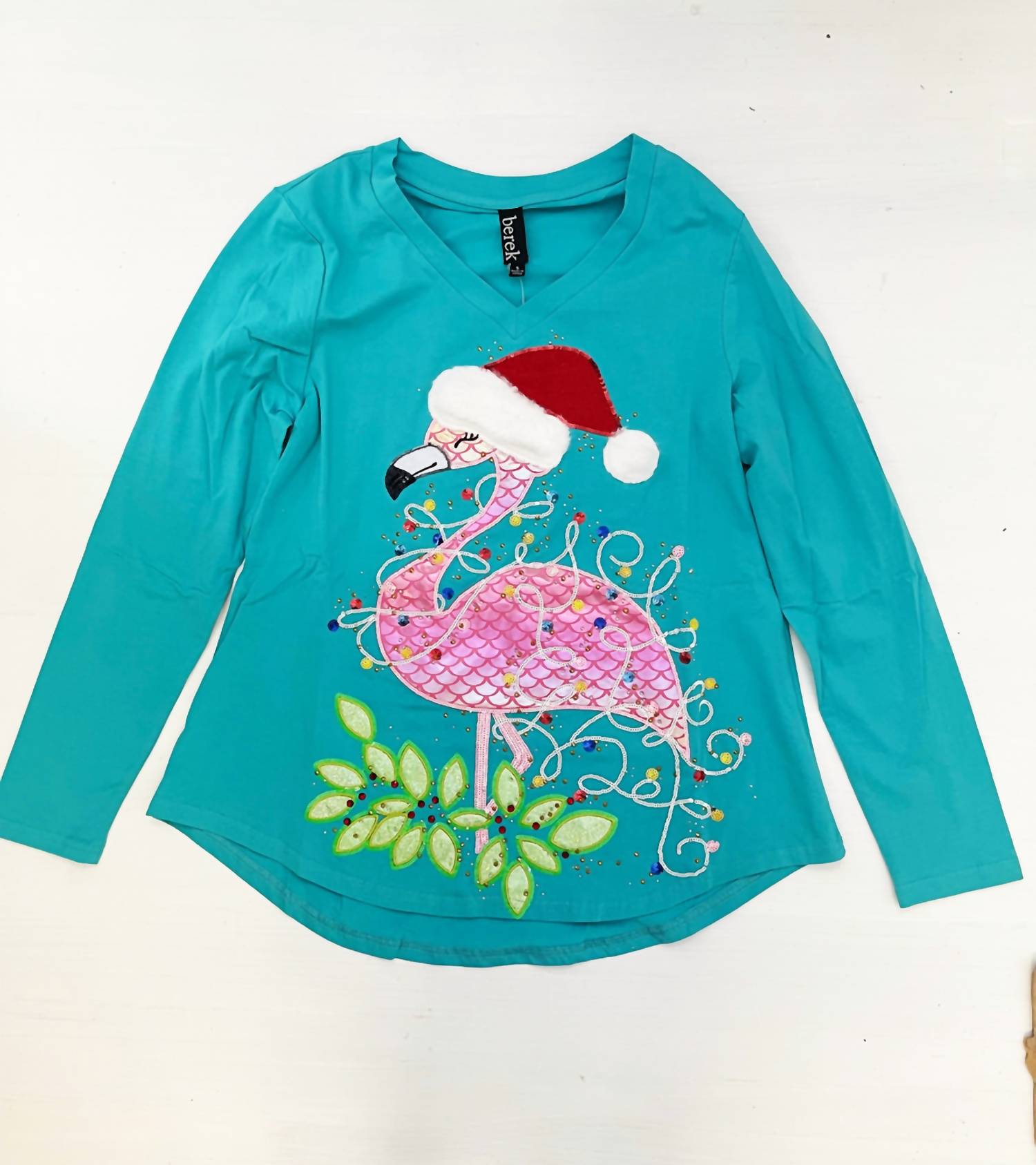 Berek - Women's Flamingo in Santa Hat Tunic