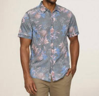 Flags & Anthem Woburn Vintage Soft Short Sleeve Shirt in grey - men's shirt