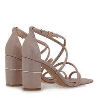 Exe Women's Helen Heeled Sandals in light gold - women's sandal - alternate view