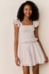 Loveshackfancy - Tween Solena Floral Cotton Skirt