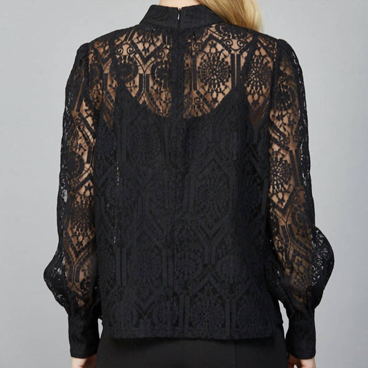 Fate - High Neck Lace Top