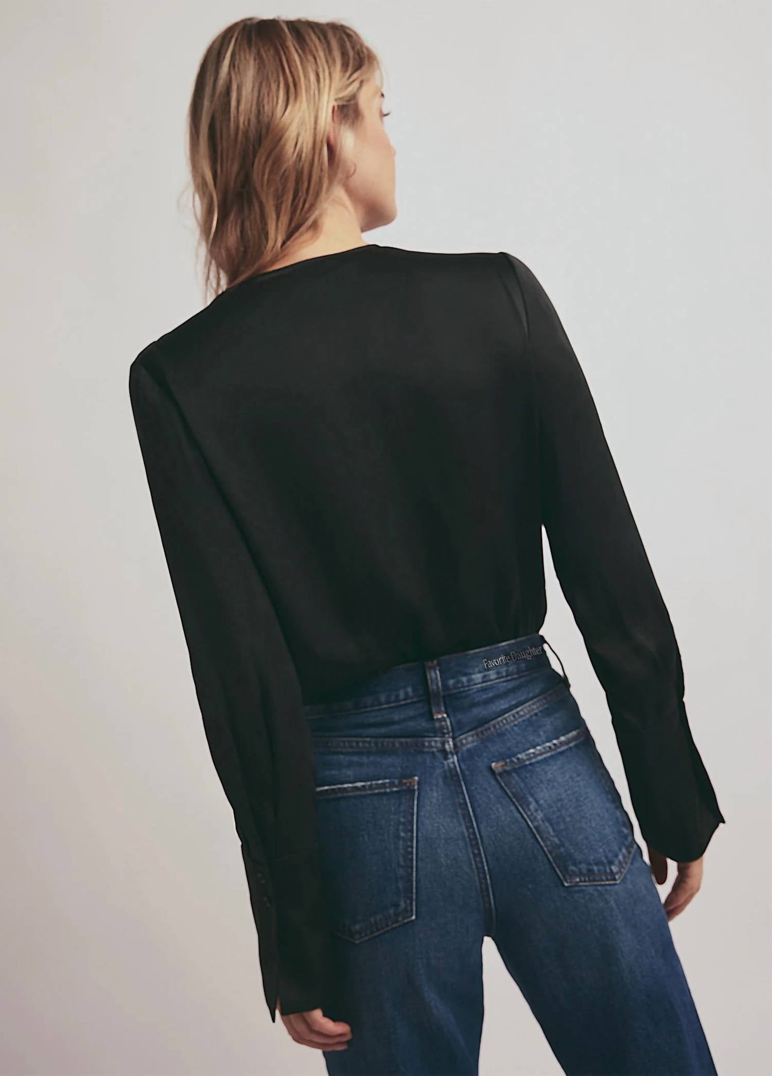 Favorite Daughter - Date Pleated Neckline Blouse