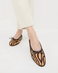 Loeffler Randall - Women's Noelle Zebra Ballet Flat Shoes