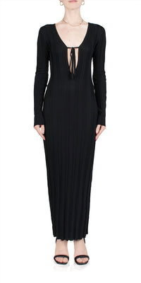 Liaison Knit Keyhole Maxi Dress