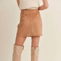 Sadie & Sage - Faux Suede Skirt
