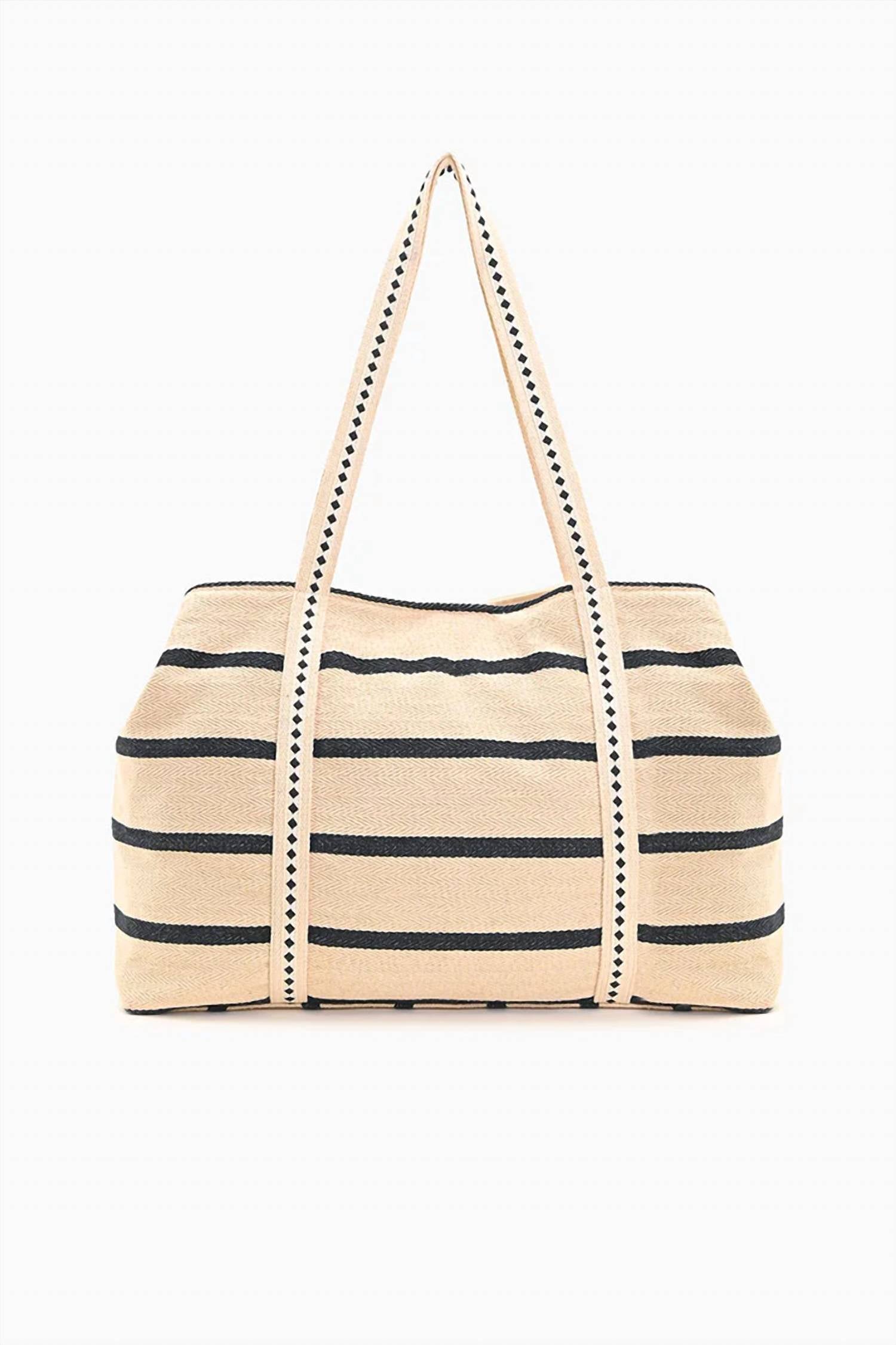 AMERICA & BEYOND Women's Tropic Like It's Hot Tote Bag in beige - women's bag - alternate view