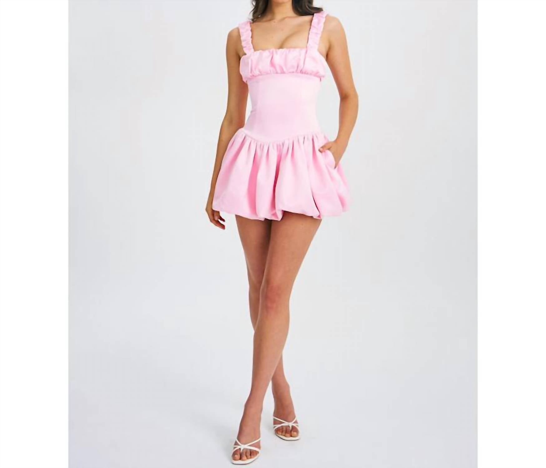 Miss Circle - Aubrey Bubble Mini Dress