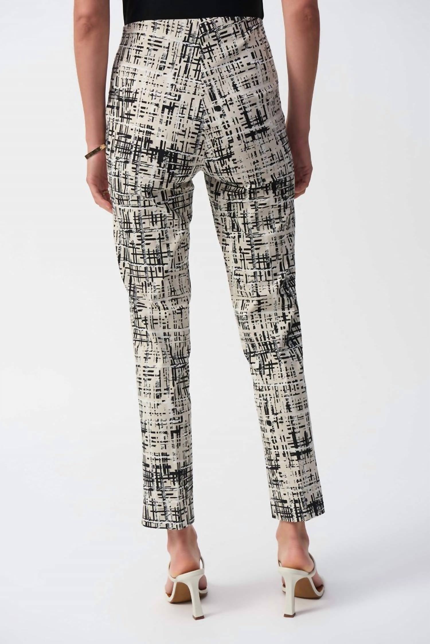 Joseph Ribkoff - Millennium Abstract Print Slim Pants