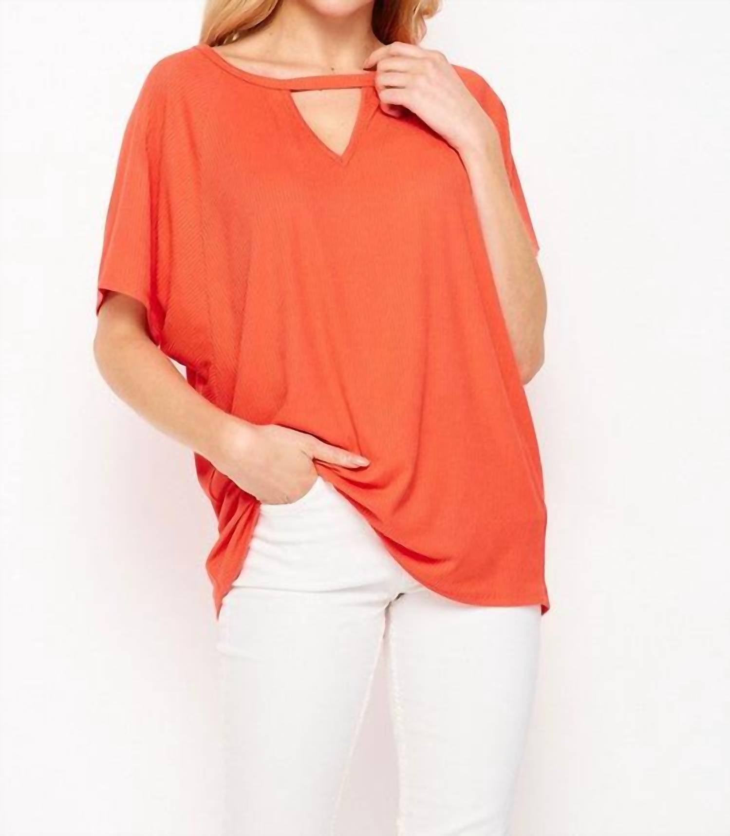 Honeyme - Solid Dolman Short Sleeve