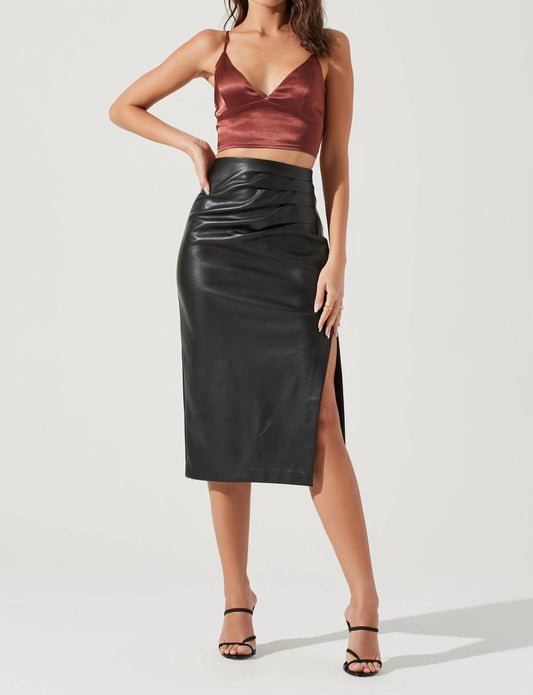 Melody Faux Leather Skirt