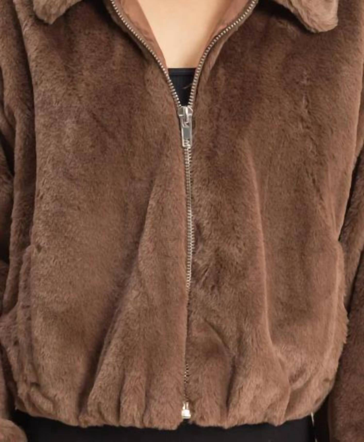Hyfve - Gus Faux Fur Zip Jacket