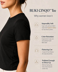 Buki - Women's Supersoft Crew Neck Tee 2-pack