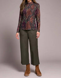 Tribal - Margot Mesh Turtleneck Top