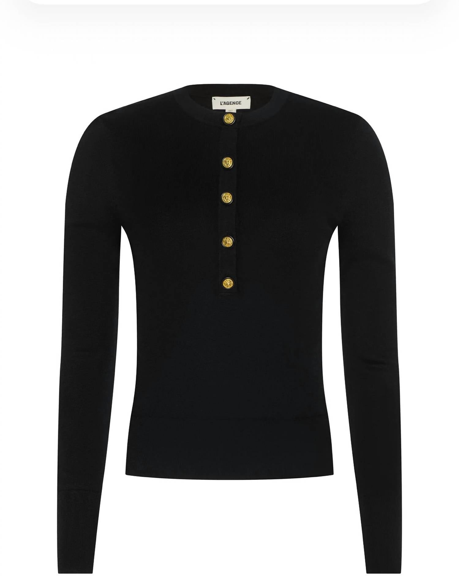 L'Agence - Ronda Knit Henley Top