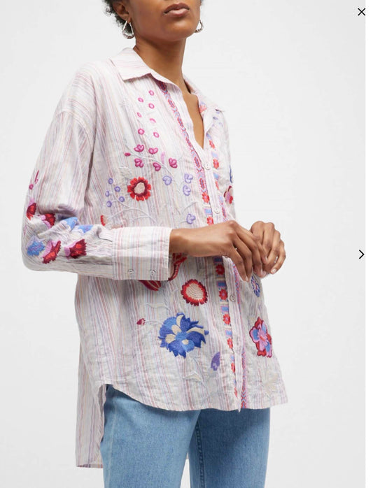 Johnny Was - piper relaxed oversized shirt