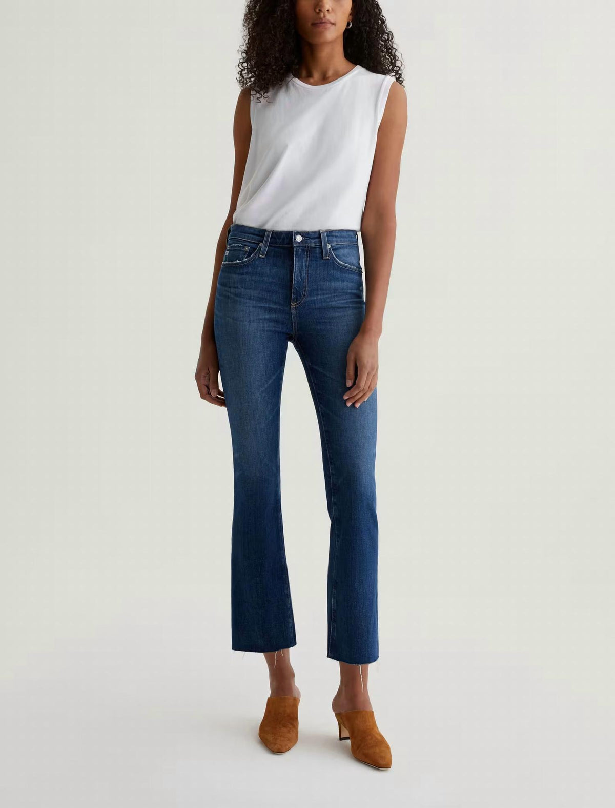 Ag Jeans - Farrah Boot Crop Mid Rise Jeans