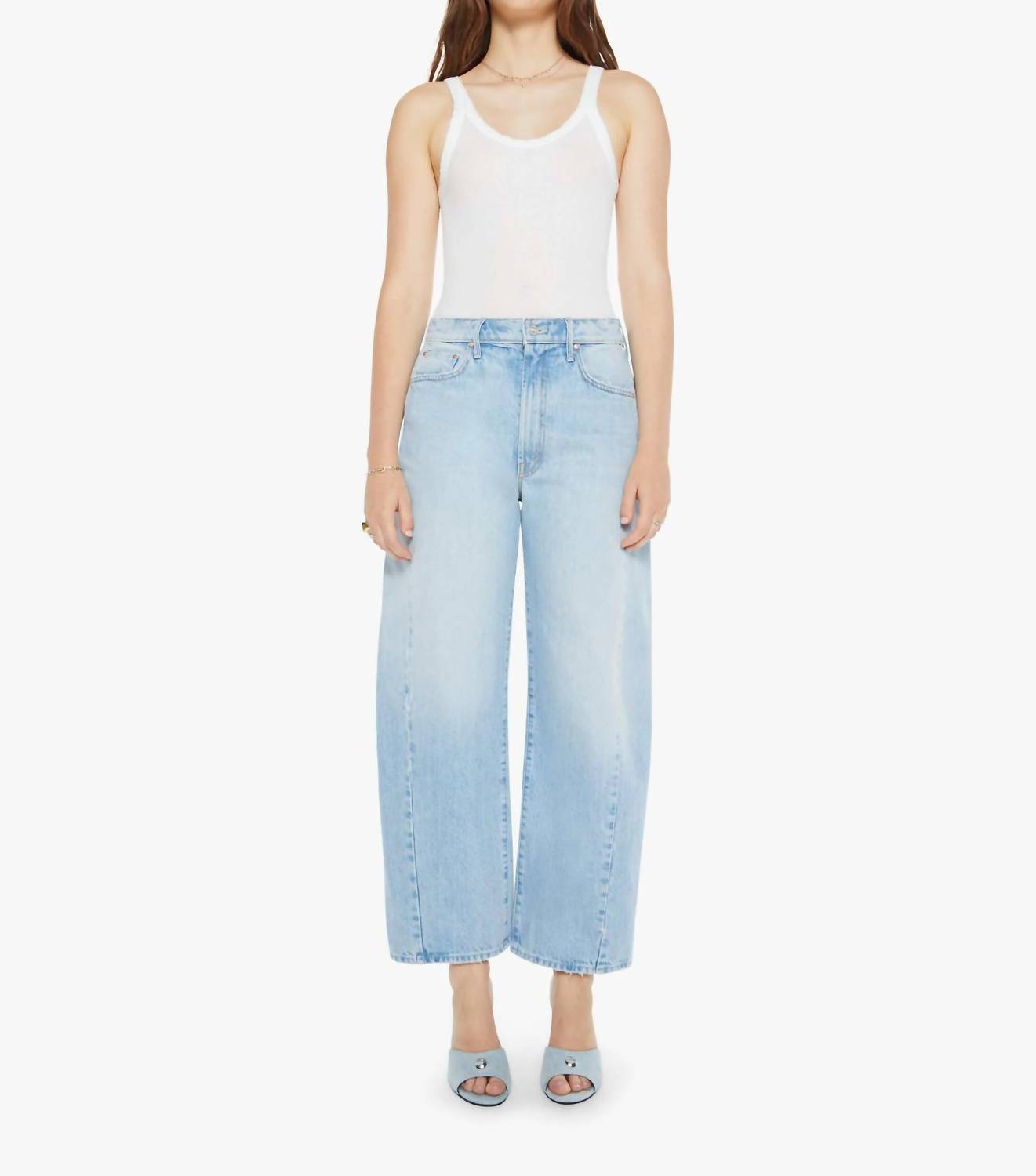 Mother - Women's Back Pedal Full Pipe Flood Jeans