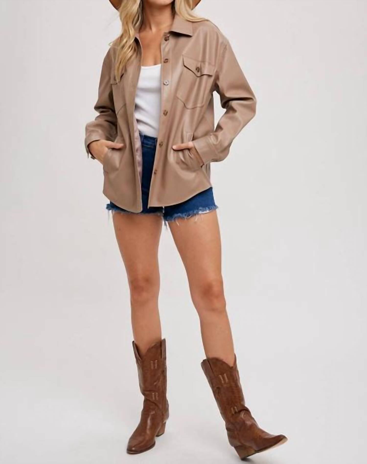 Bluivy - Luxe Vegan Leather Shacket