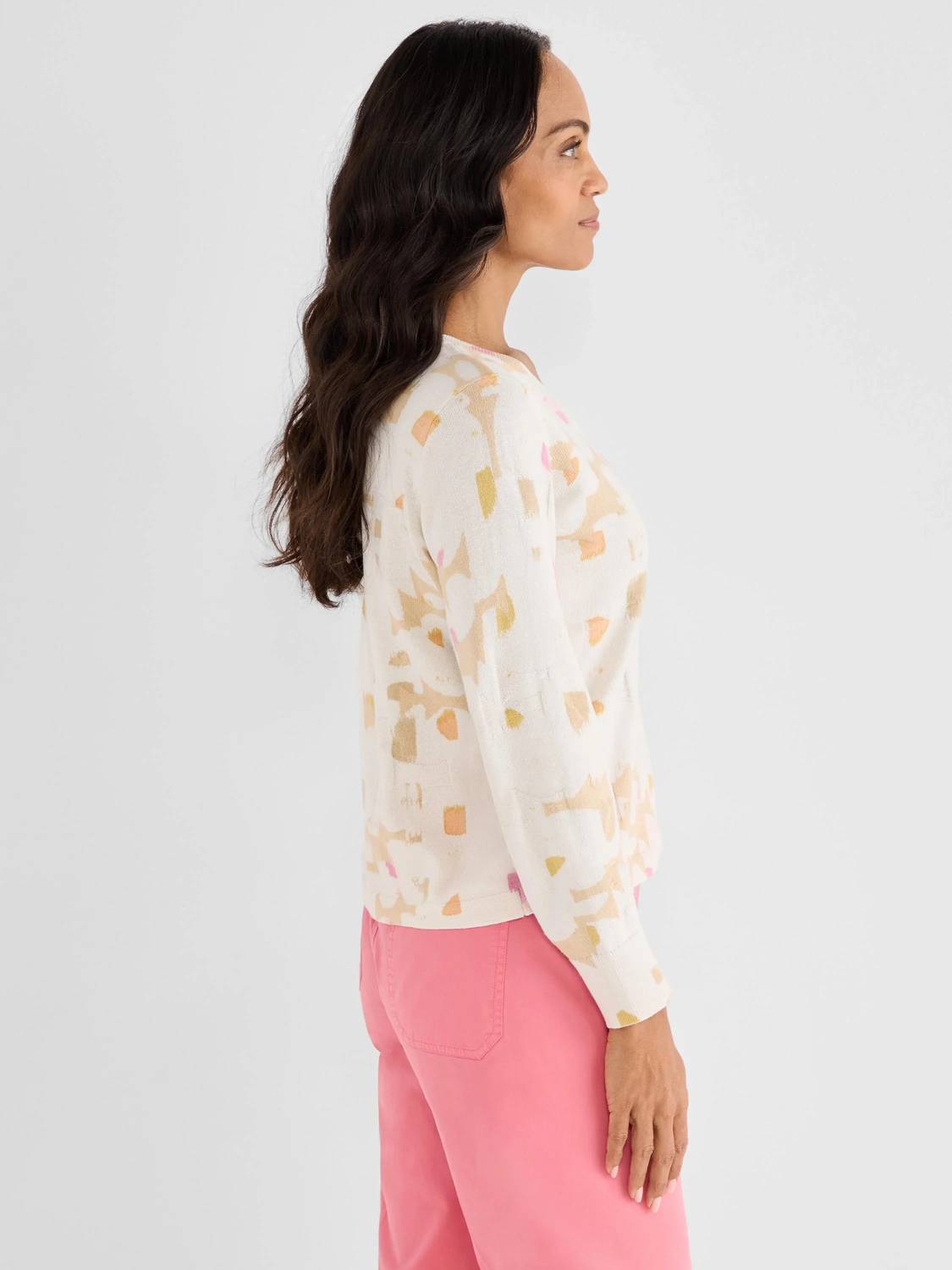 Nic + Zoe - Meline Mod Mix V-neck Sweater