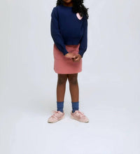Compania Fantastica - Girl's Knitted Sweater With Heart Embroidery