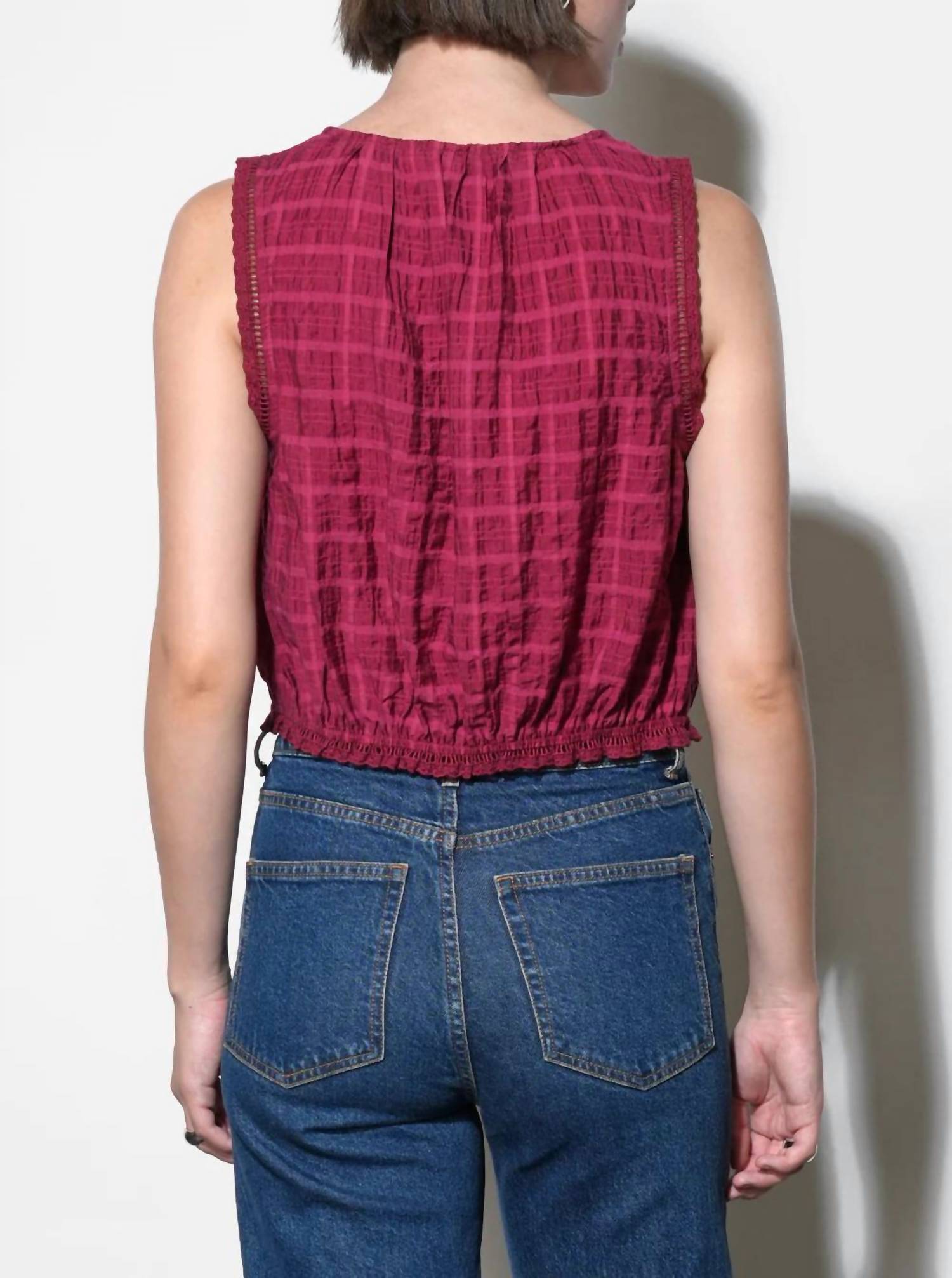 Greylin - Clara Textured Eyelet Top