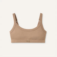 UGG Tesla Ribbed Lounge Bralette in silver taupe - women's intimate - detail view
