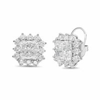 Diana M Jewels - Women's Radiant Lab-Grown Diamond Stud Earrings (5.00 Ct TCW) - Statement