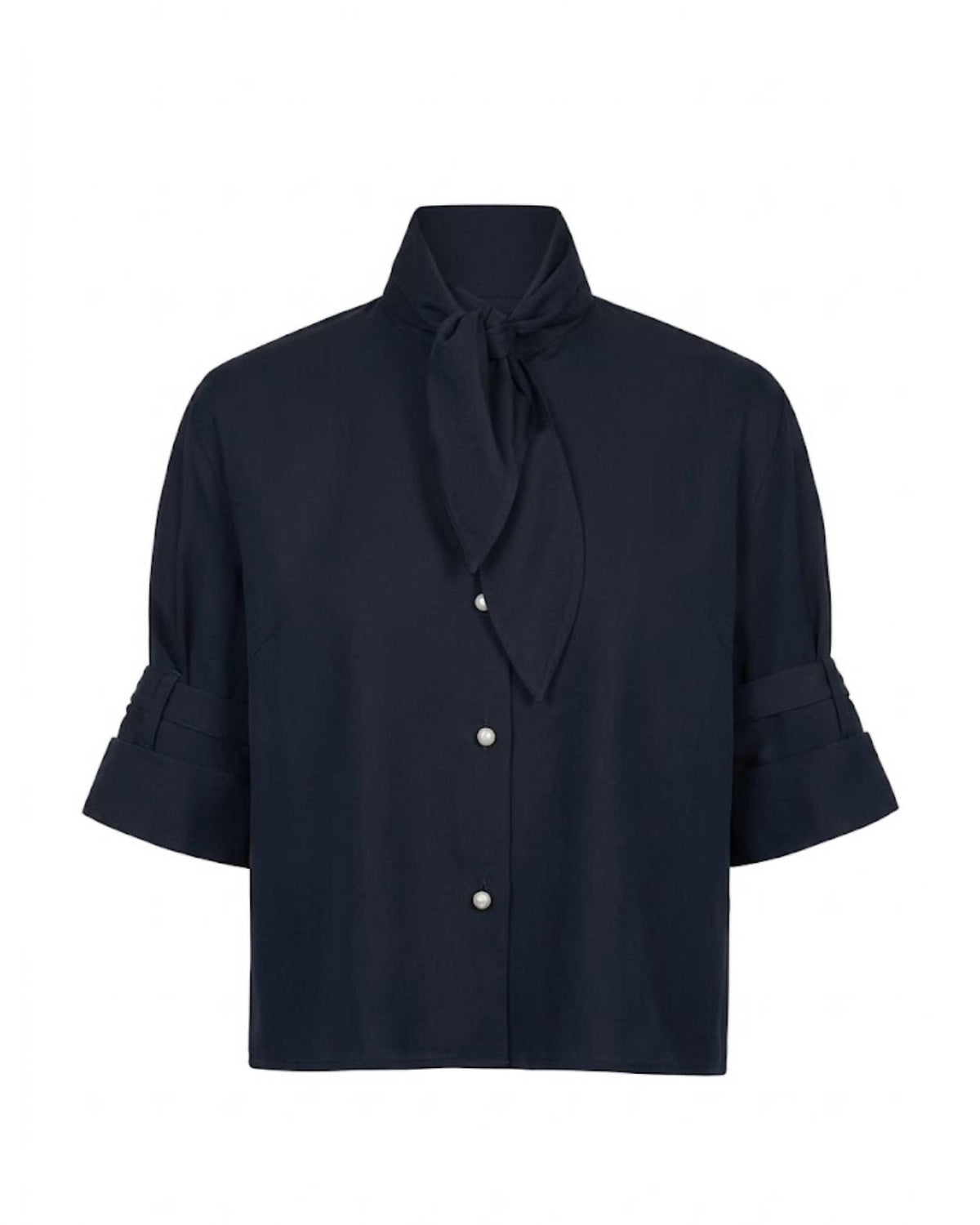 Twp - Women's Tie One On Short Sleeve Button-down Shirt