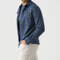 Johnnie-O - Waites Long Sleeve Flannel Jacket With Check Print