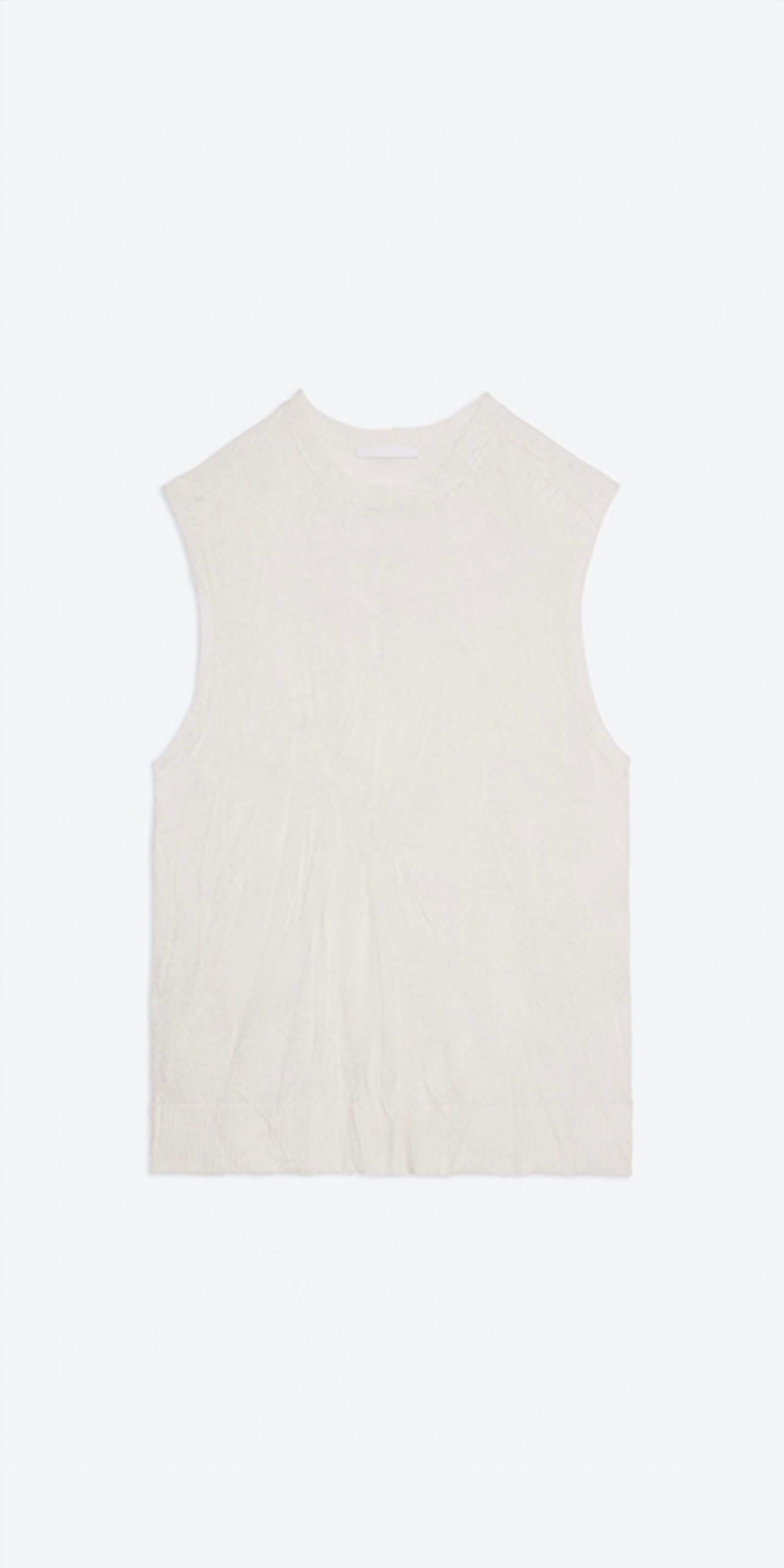 Helmut Lang - Unisex - Sleeveless Crushed Knit Top