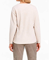 Tru Luxe - Chainstitch Embroidered Sweatshirt