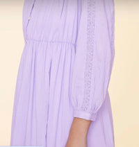 XIRENA Charlotte Button-front Dress in soft iris - women's dress - alternate view