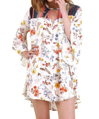 Umgee - Floral Bell Sleeve Dress
