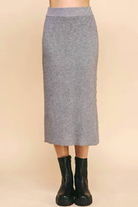 Pinch - Ribbed Sweater Maxi Skirt