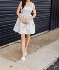 B.Right - Delicate Floral Tiered Mini Dress