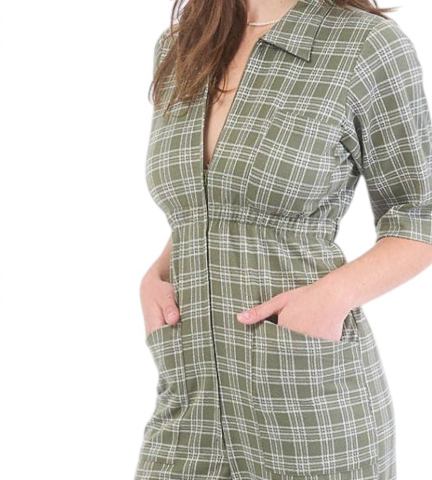 Cameo - Olivie Plaid Unionsuit
