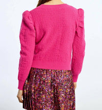 Molly Bracken - Structured Puff Sleeve Sweater