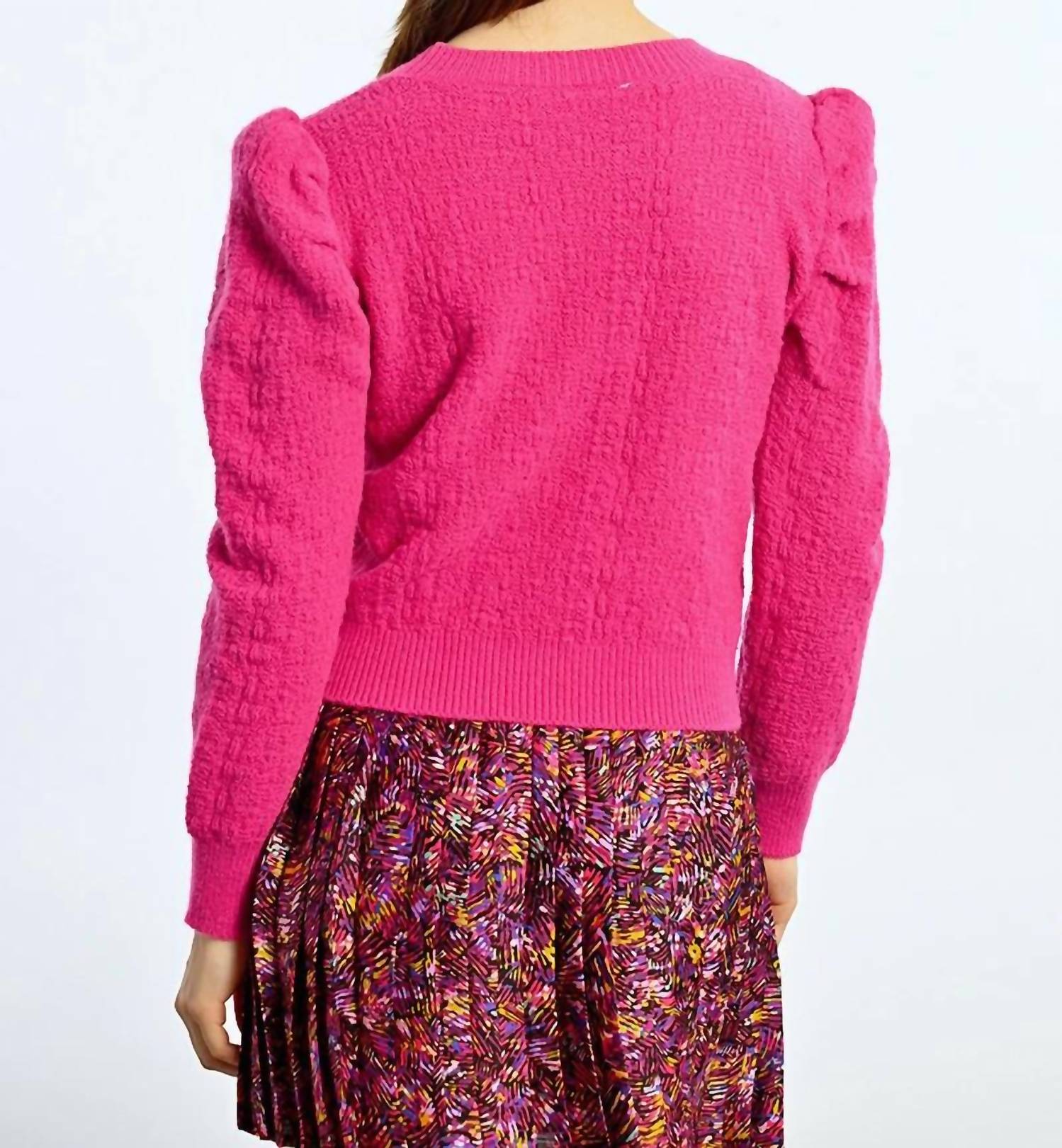 Molly Bracken - Structured Puff Sleeve Sweater