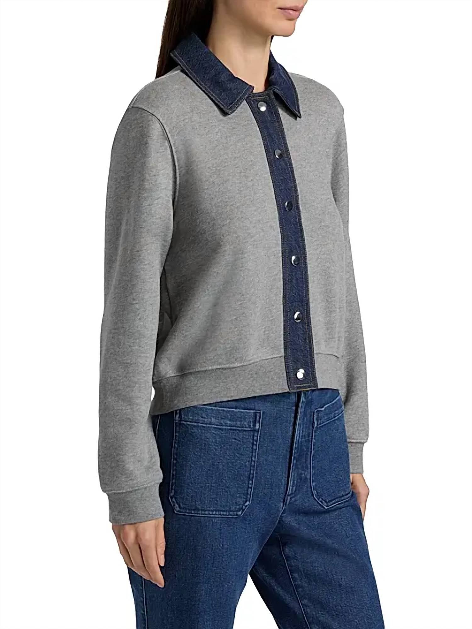 TANYA TAYLOR Rita Jacket in heather grey - women's jacket - view 4