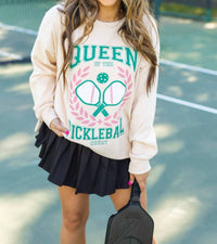 Grace + Emma - Queen Of Pickleball Sweatshirt