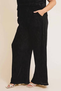 Gilli - Velvet Cowl Neck Pant Set